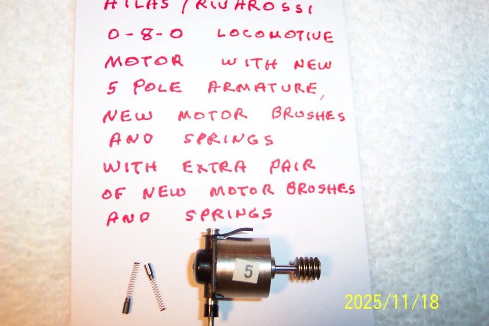 Atlas/RIVAROSSI 0-8-0, STEAM LOCOMOTIVE UPGRADED MOTOR , Used, N Scale - Image 4 of 4