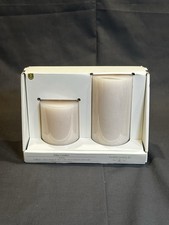 Threshold Pillar Candles Set Wax White Unscented NEW Burn Up To 60 Hours
