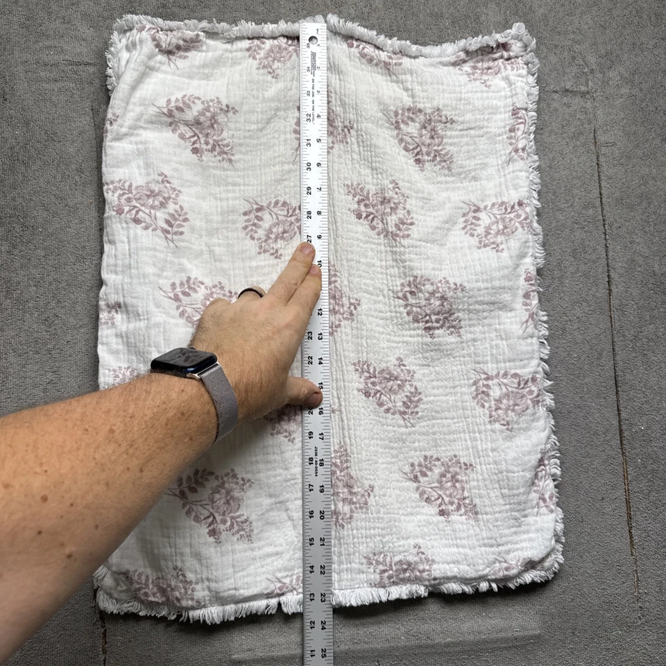 Juego de 2 fundas de almohada florales Shabby Chic estampado rosa con volantes Cottagecore Foto 2 de 4