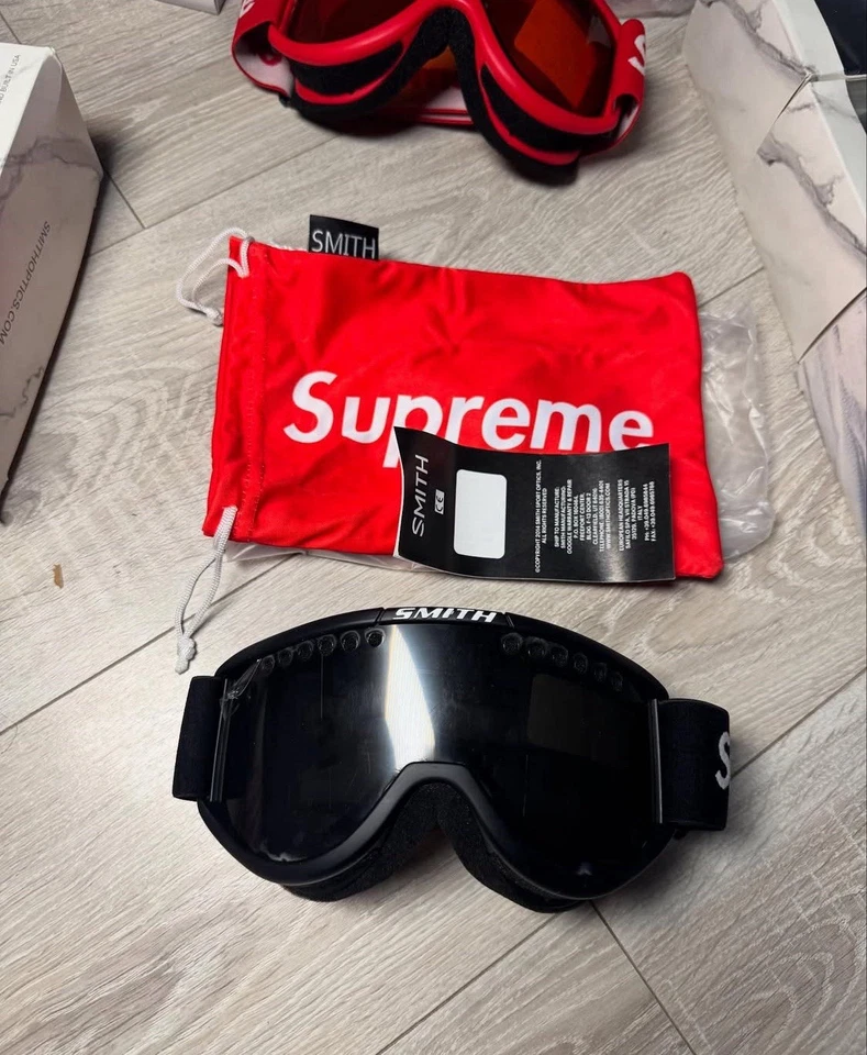 SUPREME SMITH Ski Snowboard Goggles Dirt Bike ATV Off-road SXS FW15 Red Black - Image 2 of 4