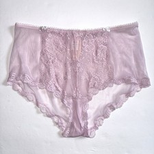 Victoria  s Secret Angels 2008 Lace Mesh Hipster Panties Pink M NWT Y2K