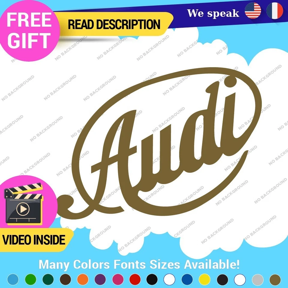 Fits Audi Old Vintage 1909 Ring Decals Stickers Vinyl Quattro Sport Racing Car - Image 4 of 4