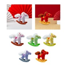 Cheval à bascule en peluche, jouet adorable et câlin, animal en peluche