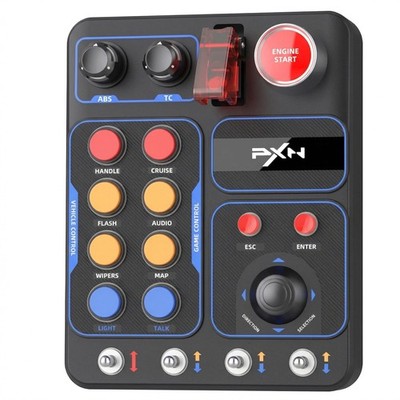 PXN CB1 Sim Racing Button Box for Racing, Truck & Farming Simulators USB Cont...