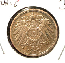Germany 1907 D 2 pfennig KM 16 XF (1)