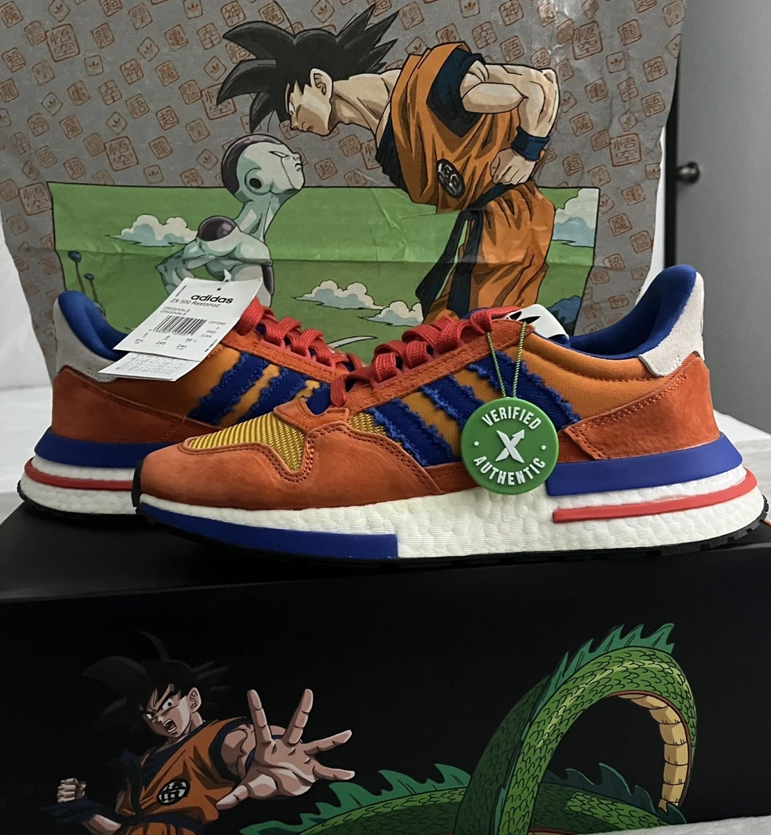 adidas Dragon Ball Z x ZX 500 RM Son Goku for Sale | Authenticity
