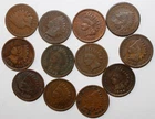 1883 to 1908 Indian Head Cent Twelve 1c Assorted 12 Coin Lot Circulated Pennies