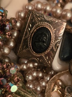 3 lbs Antique & Vintage Jewelry Lot – Cameos Pearls Rhinestones Victorian–Mid