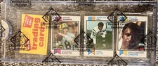 1973 Topps Football Rack Pack 2 HOFers On Top With Archie Manning Sealed BBCE