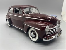 Danbury Mint 1947 Ford Super Deluxe Tudor Sedan 124 Diecast Wboxpaperwork