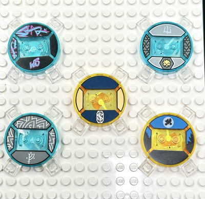 LEGO Dimensions Toy (5) pc Base Disc Tag Only Lot - mixed themes E.T. -  Gandalf