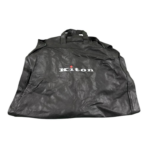 KITON NAPOLI 40" Black/Red Fabric Garment Bag Suit Jacket Blazer Trousers Italy