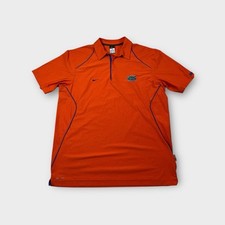 Orange Nike Dri-Fit UF Florida Gators Polo Shirt Men's XL Short Sleeve