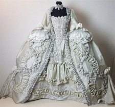 18th Century Victorian Rococo Court Queen Charlotte Costume Georgian Ball Gown
