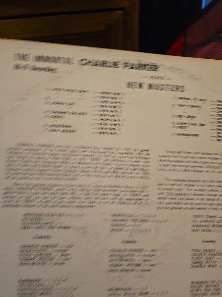 CHARLIE PARKER ~ The Immortal Savoy CLASSIC 1950s LP MG 12001 ~ JAZZ ~ RED CROSS - Image 2 of 4