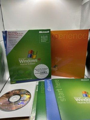 Microsoft Windows XP Home Edition SP2 Retail English CD Software 1 Device