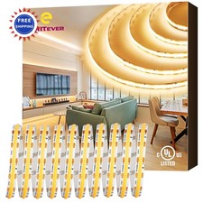 8ft COB LED Strip Lights Warm White 3000K Dimmable Tape Light EMITEVER 32.8ft