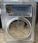 1999-P American Silver Eagle Dollar PR69DCAM PCGS Proof 69 Deep Cameo