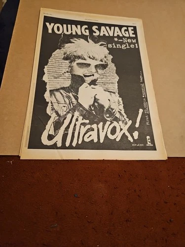 Ultravox ! Original 1977 Music Press Advert