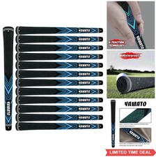 Golf Club Grips 13 Pack Midsize Rubber 1.5cm Core All Weather Non Slip Shock