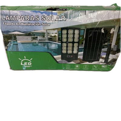 #ad L E D solar light panels Private Street Lamps With Remote New Open Box $34.99