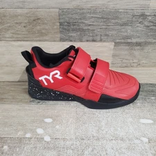 TYR L-2 Lifter Womens Shoes Sz 8 Weightlifting Athletic Red Black Sneakers
