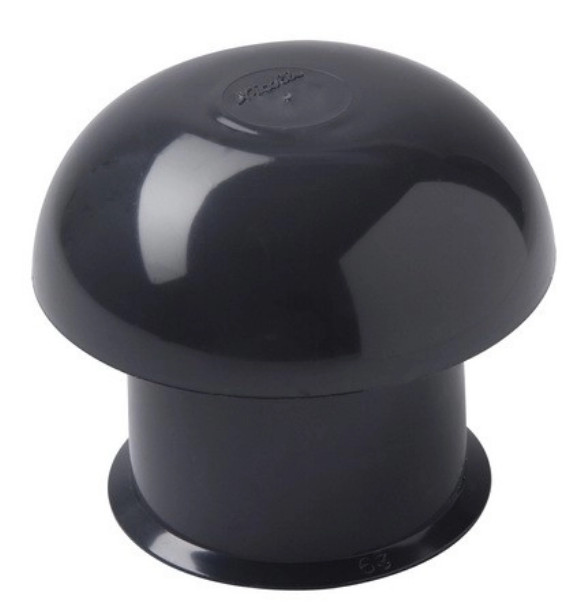 Chapeau de ventilation de toit Nicoll CD12 ardoise Ø125 extracteur VMC et aération