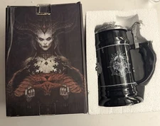 Diablo IV 4 Limited Edition Inarius & Lilith Stein 24 oz Heavy Cast Mug Blizzard