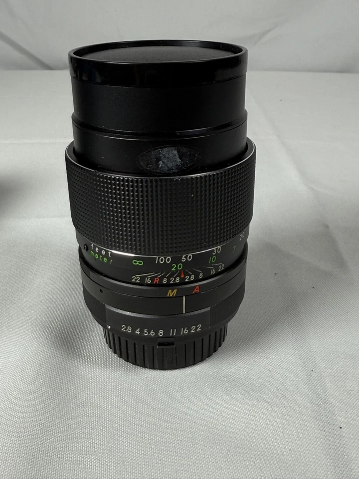 Vintage Auto Kalt 135mm f/2.8 Prime Lens Japan Manual Focus Film SLR w/ Case - Image 4 of 4