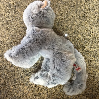Ganz Webkinz Silversoft Cat HM222 Plush Stuffed Kitty Grey White