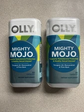 (2) Olly Mighty Mojo Resveratrol Pine Bark 30 caps SEALED Exp 11/2025