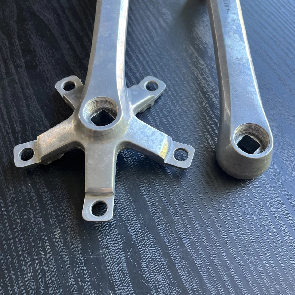 Juego de bielas triples Shimano FC-B124 175 vintage MTB años 80 Foto 4 de 4