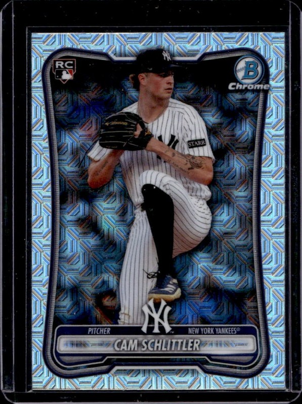 2026 Bowman Mega Box Cam Schlittler Chrome RC Mojo Refractor Rookie #53 Yankees