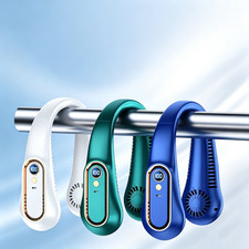 Portable USB Rechargeable Neck Fan Hands Free Bladeless Cooling Fan with 5 Speed