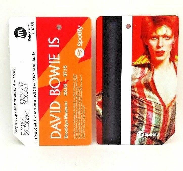 Limited Edition David Bowie NYC MTA Subway Metrocards, Metro
