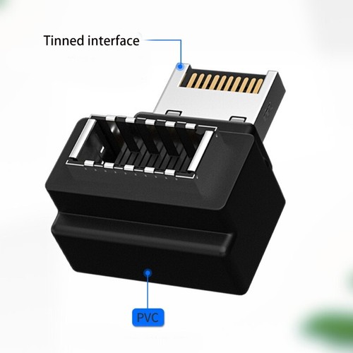 Computer USB 3.1 Type-E Female to Type-E Male 90° Angled Adapter Wear Resistant - Picture 3 of 8
