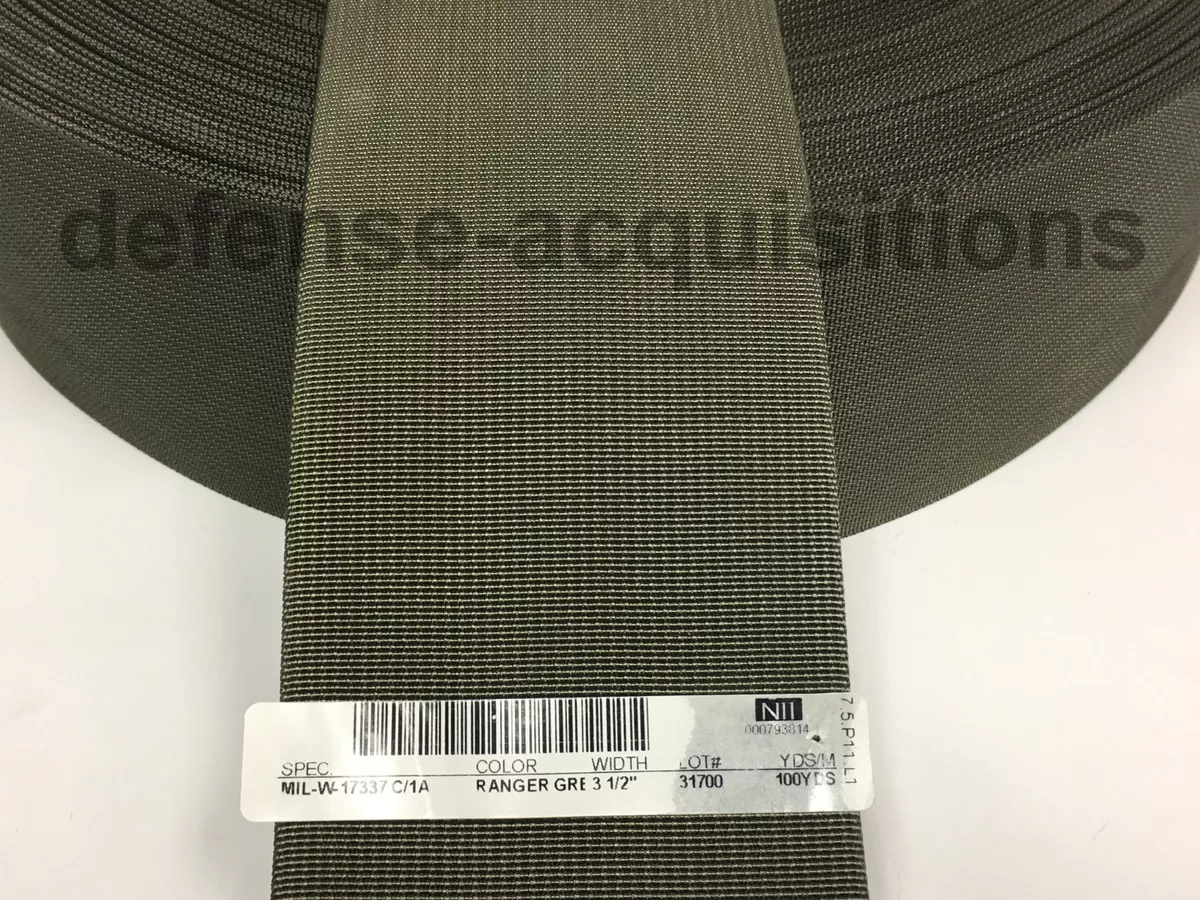 Mil sale spec webbing