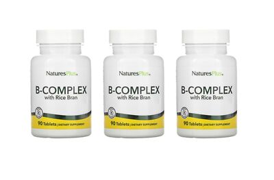 Natures Plus B- Complex Rice Bran (mit Reiskleie) 3x 90 Tabl. (25,66 EUR/100 g)