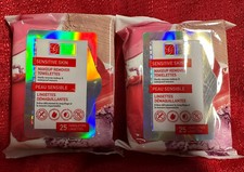 Beauty Makeup Cleansing Wipes Cloths Hypoallergenic 50 Wipes for Sensitive Skin