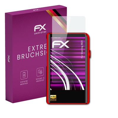 atFoliX Glasfolie für Shanling M2X Displayfolie 9H Schutzpanzer