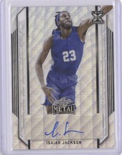 2021-22 Leaf Metal Basketball - Isaiah Jackson - Chrome Wave XRC Rookie Auto