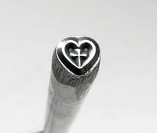 Metal Punch Design Stamp Decorative Heart Design Jewelry Making Stamp # SWD 5