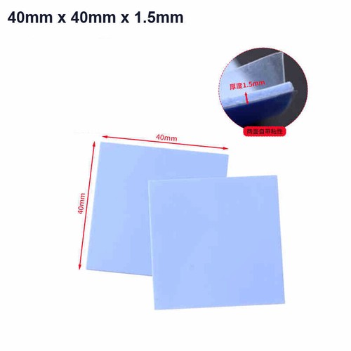 GPU CPU Heatsink Cooling Thermal Conductive Blue Silicone Pads 40x40mm 100x100mm - Afbeelding 9 van 22