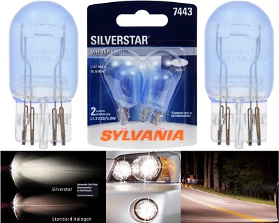 Sylvania Silverstar 7443 25/6W Two Bulbs Brake Stop Tail Light Replace Upgrade