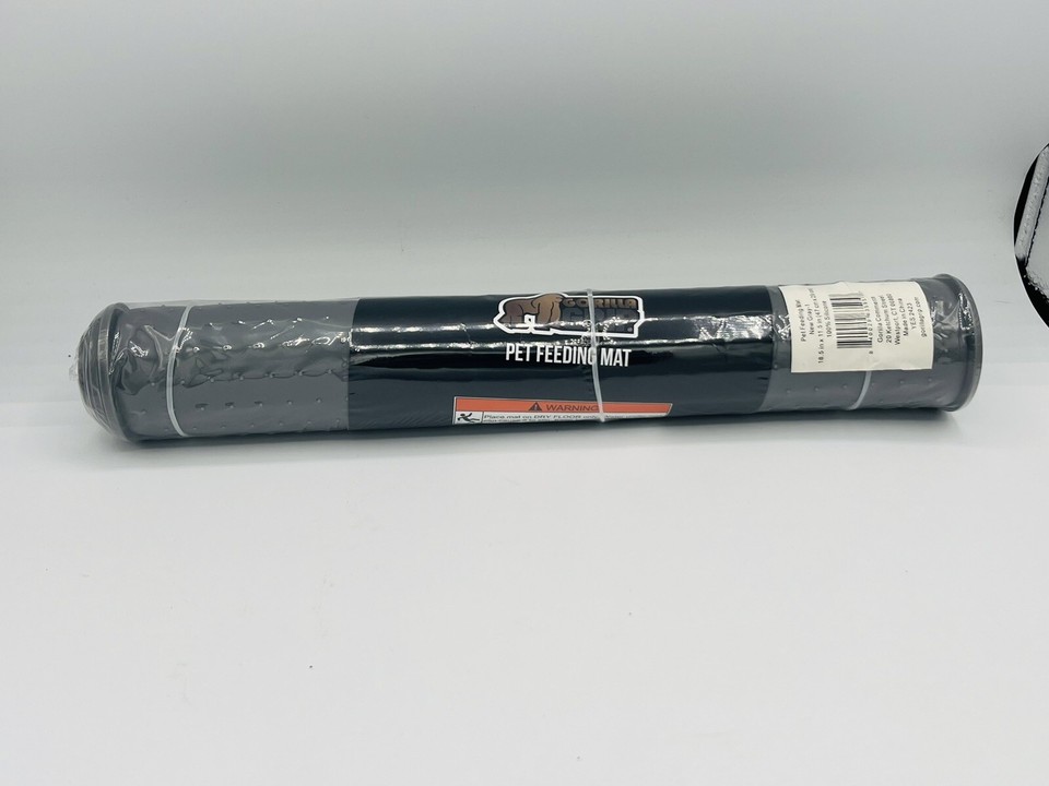 Gorilla Grip Silicone Pet Feeding Mat Gray 18.5”x11.5” eBay