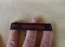 22 New Black & Red Hair Ties 'Bye Bye Bra' with RR Logo Great Swag Bag Item