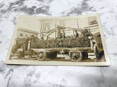 Tillamook Calf Clubs Parade Float RPPC Postcard AZO UNP 1910-1930