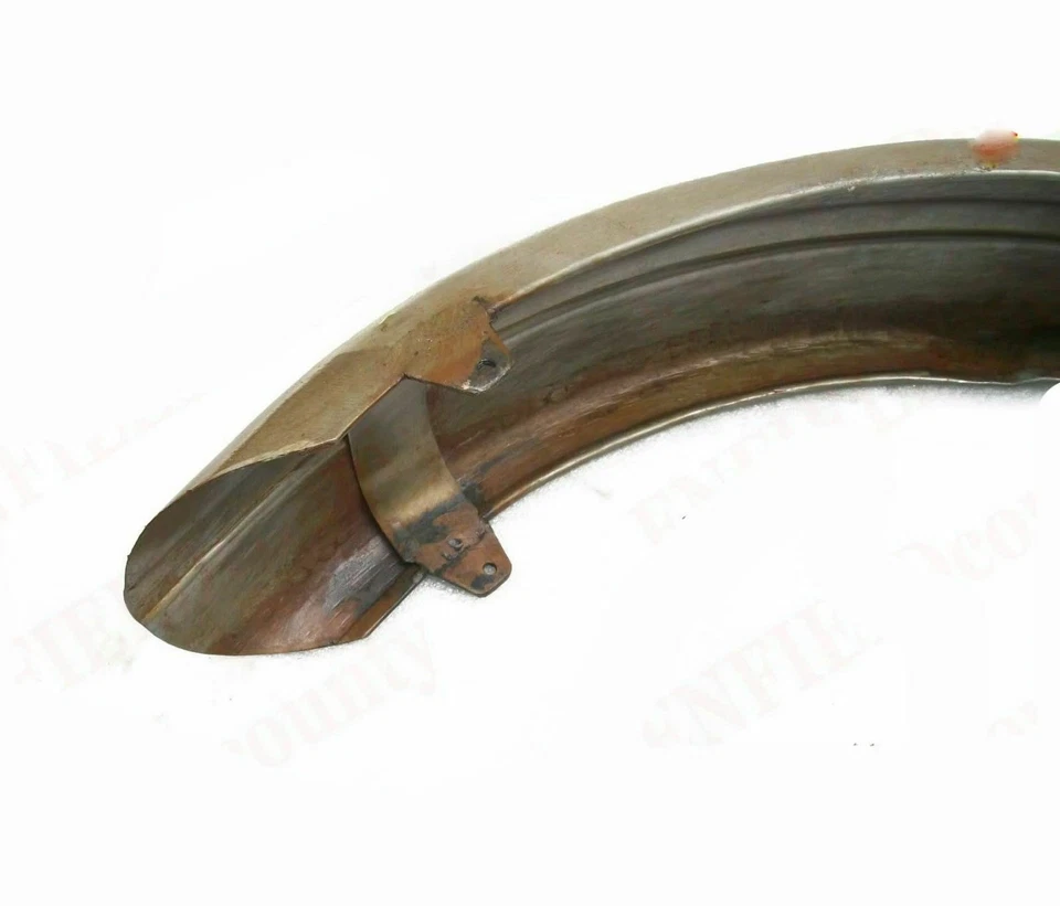 Guardabarros delantero de acero crudo doble velocidad Triumph 5T vintage unidad previa Foto 3 de 4