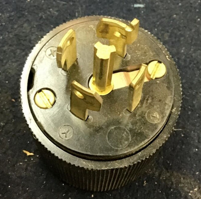 Hubbell Twist Lock Plug 30A 250VDC 600VAC (B288)