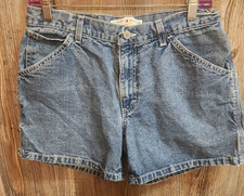 Tommy Hilfiger Denim Blue Jeans Shorts Women Size 6 28x3 Carpenter Style